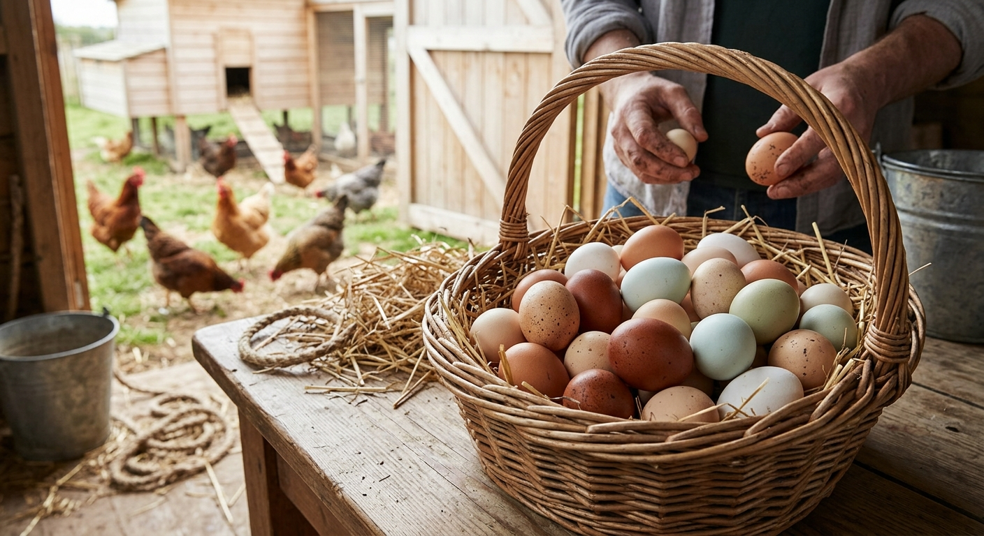 Huevos frescos de granja